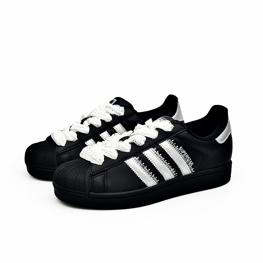 Adidas Originals Superstar 2 Skateboard Shoes Unisex Low Top Black/White/Silver купить в интернет-магазине Yoocart с быстрой доставкой по России.