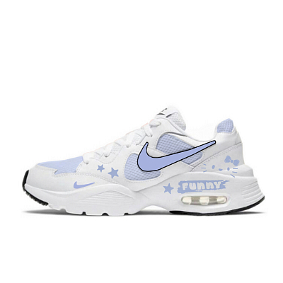 Nike Air Max Fusion Low Top Running Shoes Women's White