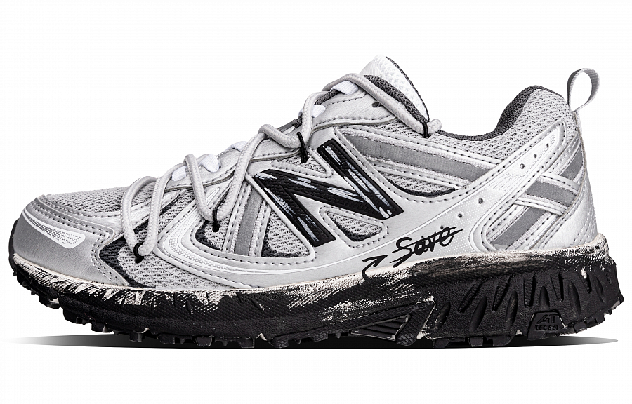 New Balance NB 410 V5 Abrasion Resistant Low Top Casual Long Distance Running Shoes Unisex Silver Black купить в интернет-магазине Yoocart с быстрой доставкой по России.