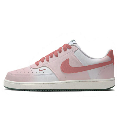 Nike Court Vision Low Wear-Resistant Low-Top Skateboard Shoes Women's White Pink