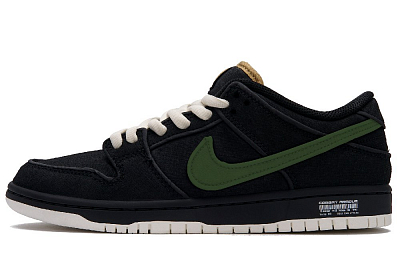 Nike Dunk SB Slip Resistant Cushioning Abrasion Resistant Low Top Skateboard Shoes Unisex Black Green