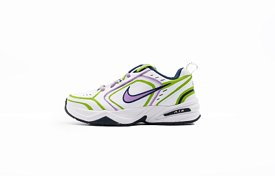Nike Air Monarch 4 Slip Resistant Low Top Chunky Sneakers Unisex Grass Green