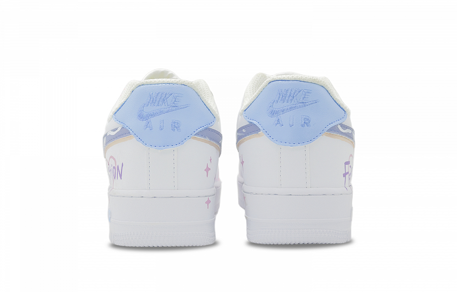 Nike Air Force 1 Color Rhythm Abrasion Resistant Low Top Skateboard Shoes Unisex White купить в интернет-магазине Yoocart с быстрой доставкой по России.