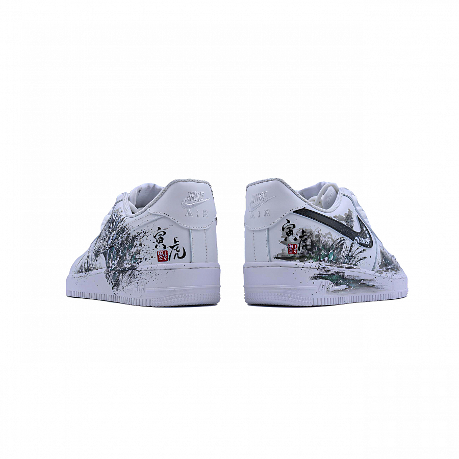 Nike Air Force 1 Singularity, Chinese Zodiac, Tiger Abrasion Resistant Low Top Skateboard Shoes Unisex White Black купить в интернет-магазине Yoocart с быстрой доставкой по России.