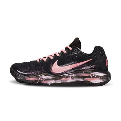 Nike Hyperdunk 2017 Cherry Blossom Cushioning, Wear Resistant Low Top Basketball Shoes Men's Black Pink