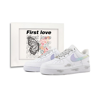 Nike Air Force 1 Skateboard Shoes Unisex Low top White, Black