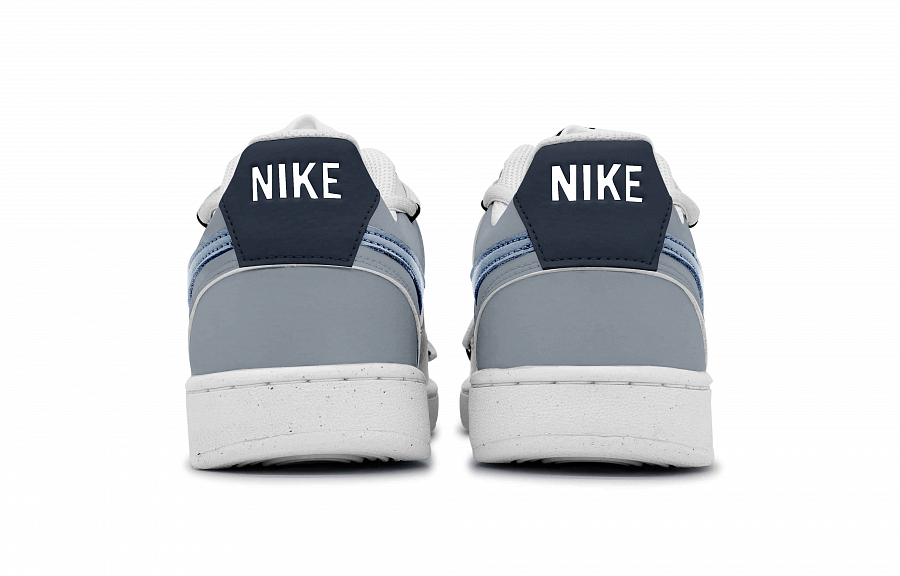 Nike Court Vision 1 Anti-Slip Wear-Resistant Low-Top Skateboard Shoes Men's Blue Gray White купить в интернет-магазине Yoocart с быстрой доставкой по России.