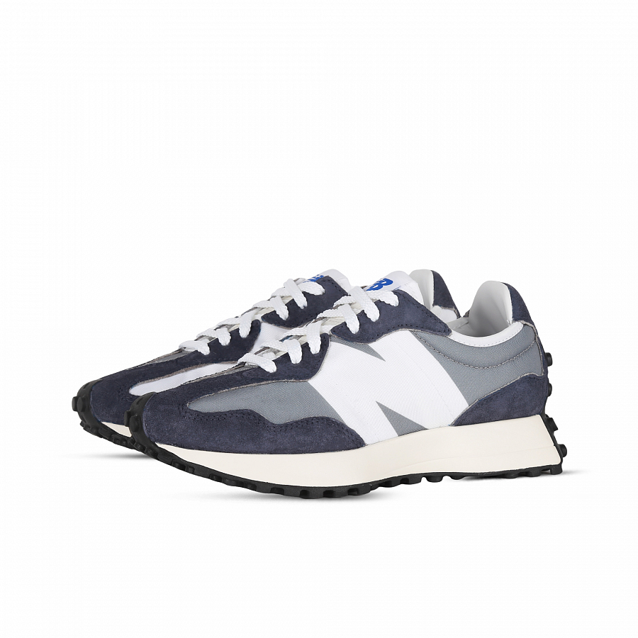 New Balance NB 327 Cushioning Abrasion Resistant Breathable Low Top City Commute Running Shoes Unisex Blue White Gray купить в интернет-магазине Yoocart с быстрой доставкой по России.