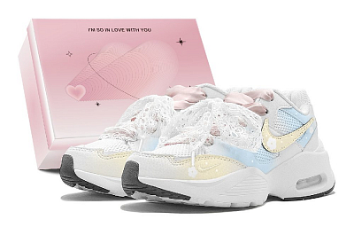 Nike Air Max Fusion Abrasion Resistant Low Top Running Shoes Women's Sky Blue