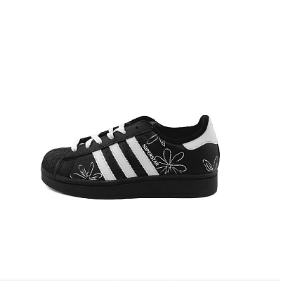 Adidas Originals Superstar Skateboard Shoes Unisex Low Top Black/White
