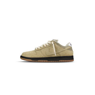 Nike Dunk SB Abrasion Resistant Low Top Skateboard Shoes Unisex Black Brown