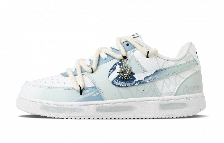 Nike Court Vision 1 The Utmost Of Jishui Anti Slip Wear Resistant Low Top Skateboard Shoes Men's White Green купить в интернет-магазине Yoocart с быстрой доставкой по России.