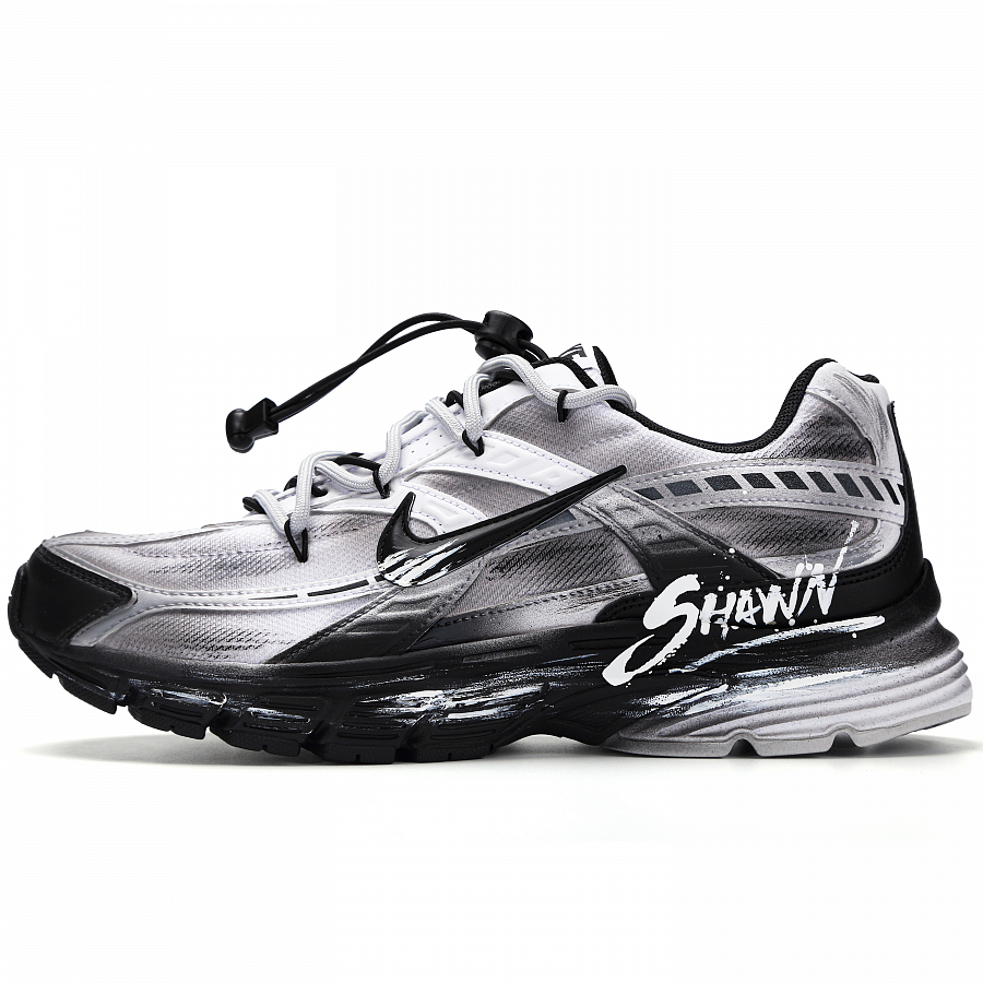 Nike Initiator Abrasion Resistant Low Top Running Shoes Men's Black White Gray купить в интернет-магазине Yoocart с быстрой доставкой по России.