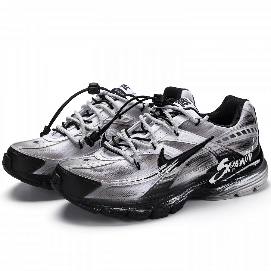 Nike Initiator Abrasion Resistant Low Top Running Shoes Men's Black White Gray купить в интернет-магазине Yoocart с быстрой доставкой по России.