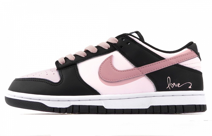 Nike Dunk Abrasion Resistant Low Top Skateboard Shoes Women's Black Pink купить в интернет-магазине Yoocart с быстрой доставкой по России.