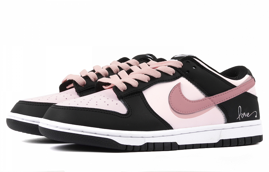 Nike Dunk Abrasion Resistant Low Top Skateboard Shoes Women's Black Pink купить в интернет-магазине Yoocart с быстрой доставкой по России.
