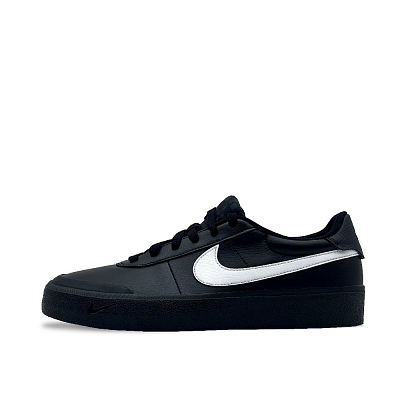 Nike Court Shot Anti-Slip Wear-Resistant Low-Top Skateboard Shoes Men's Black White
