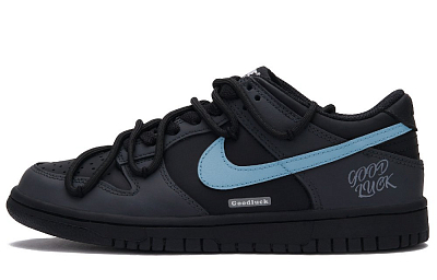 Nike Dunk Gray Black Warrior 2.0 Low Top Skateboard Shoes Unisex Black