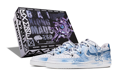 Nike Court Vision 1 Abrasion Resistant Low Top Skateboard Shoes Unisex Blue White