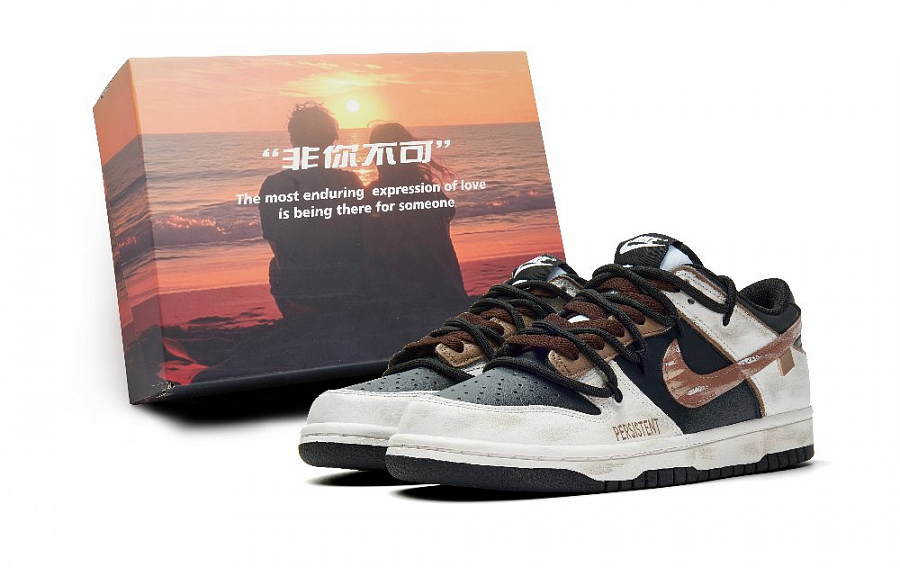 Nike Dunk Abrasion Resistant Low Top Skateboard Shoes Unisex Black Brown купить в интернет-магазине Yoocart с быстрой доставкой по России.