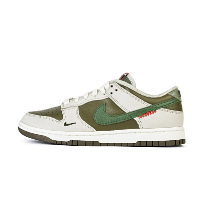 Nike Dunk Anti-Slip Wear-Resistant Low-Top Skateboard Shoes Unisex White Green