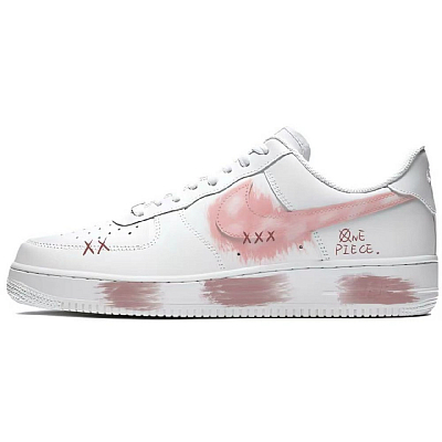 Nike Air Force 1 Low Top Skateboard Shoes Women's Pink