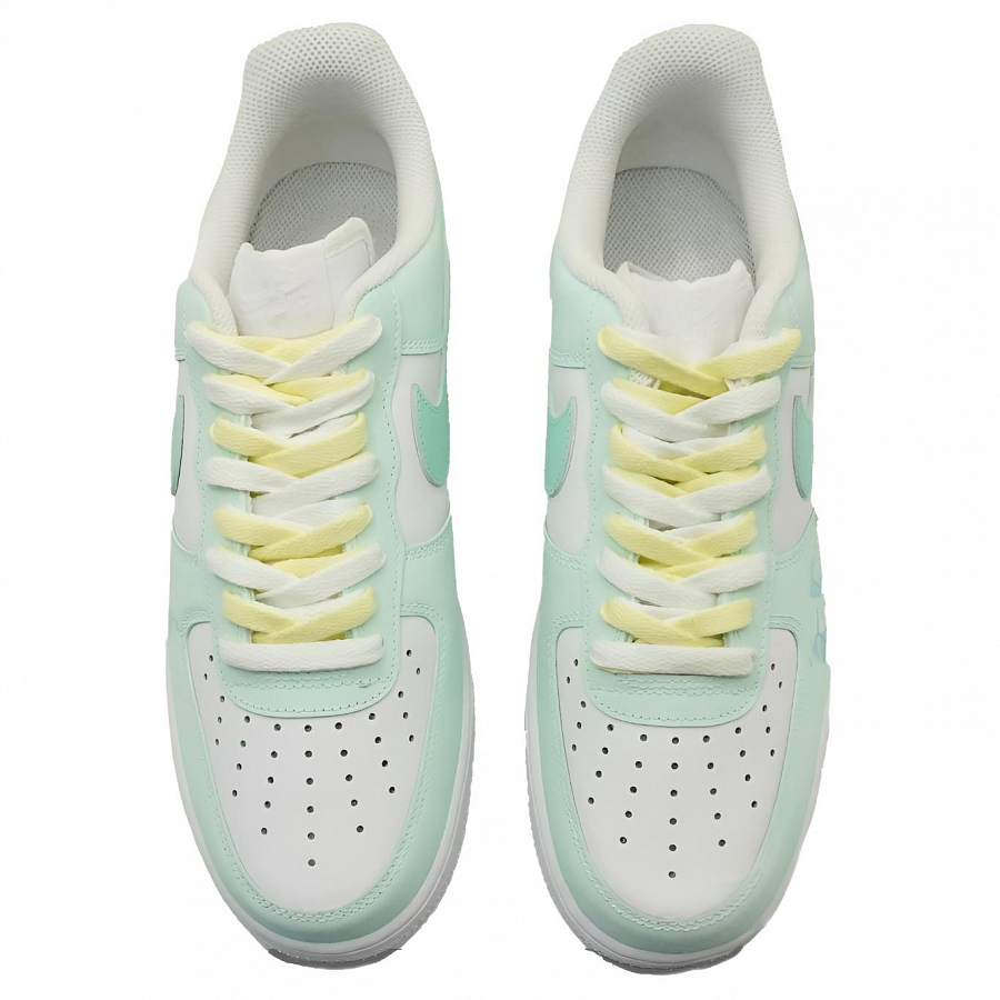 Nike Air Force 1 Abrasion Resistant Low Top Skateboard Shoes Unisex Light Cyan купить в интернет-магазине Yoocart с быстрой доставкой по России.