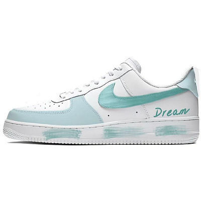 Nike Air Force 1 Cushioning, Wear Resistant Low Top Skateboard Shoes Unisex Blue