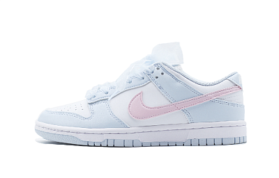Nike Dunk Sea Salt Peach Abrasion Resistant Low Top Skateboard Shoes Women's Blue Pink