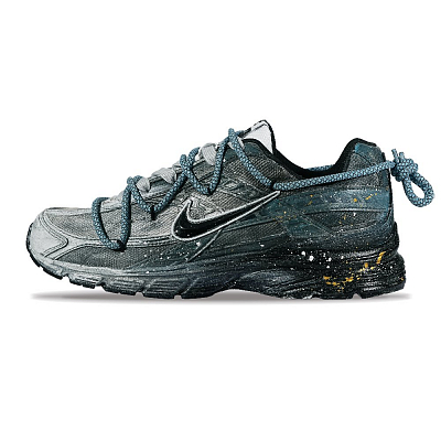 Nike Initiator Cushioning And Breathable Low Top Casual City Commute Running Shoes Unisex Dark Blue
