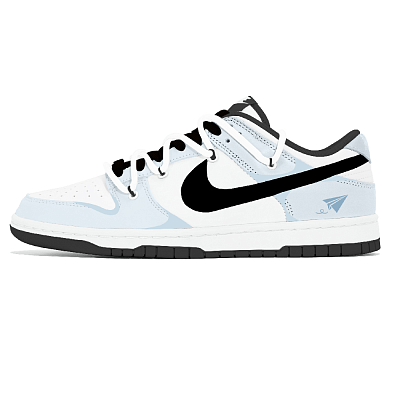 Nike Dunk Abrasion Resistant Low Top Skateboard Shoes Unisex Blue