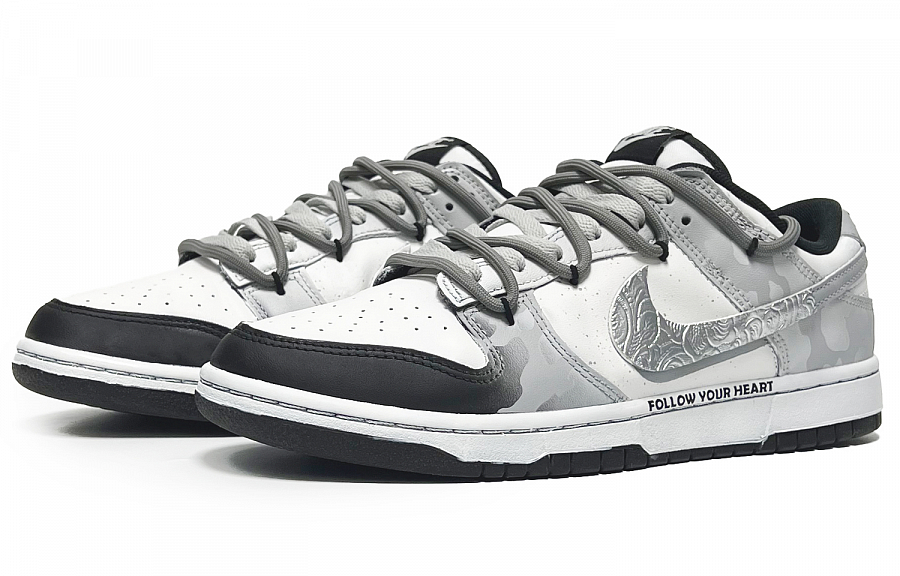 Nike Dunk Chaos Candlelight Abrasion Resistant Low Top Skateboard Shoes Men's Gray White купить в интернет-магазине Yoocart с быстрой доставкой по России.
