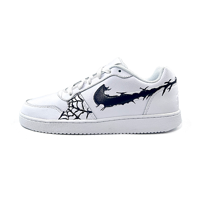 Nike EBERNON Gotham Legend Abrasion Resistant Low Top Skateboard Shoes Men's Black White