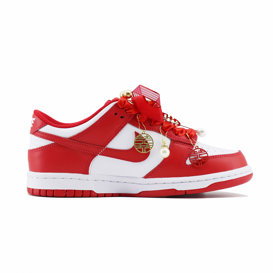 Nike Dunk Low Top Skateboard Shoes Unisex Red White купить в интернет-магазине Yoocart с быстрой доставкой по России.