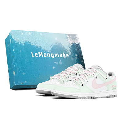 Nike Dunk Lemon Joy Low Top Skateboard Shoes Women's White Green