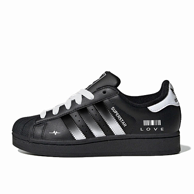 Adidas Originals Superstar 2 Skateboard Shoes Unisex Low Top Black White