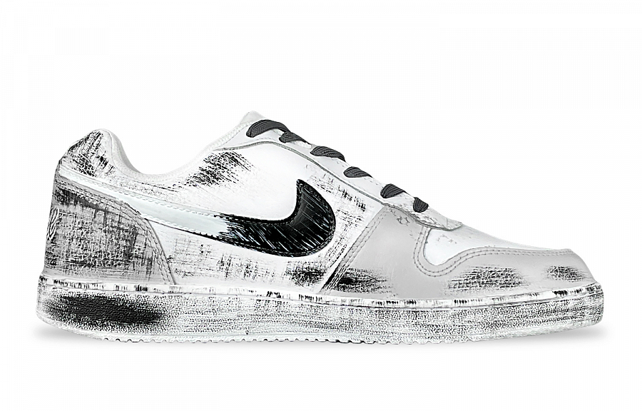 Nike EBERNON Slip Resistant Low Top Skateboard Shoes Men's Black Gray White купить в интернет-магазине Yoocart с быстрой доставкой по России.