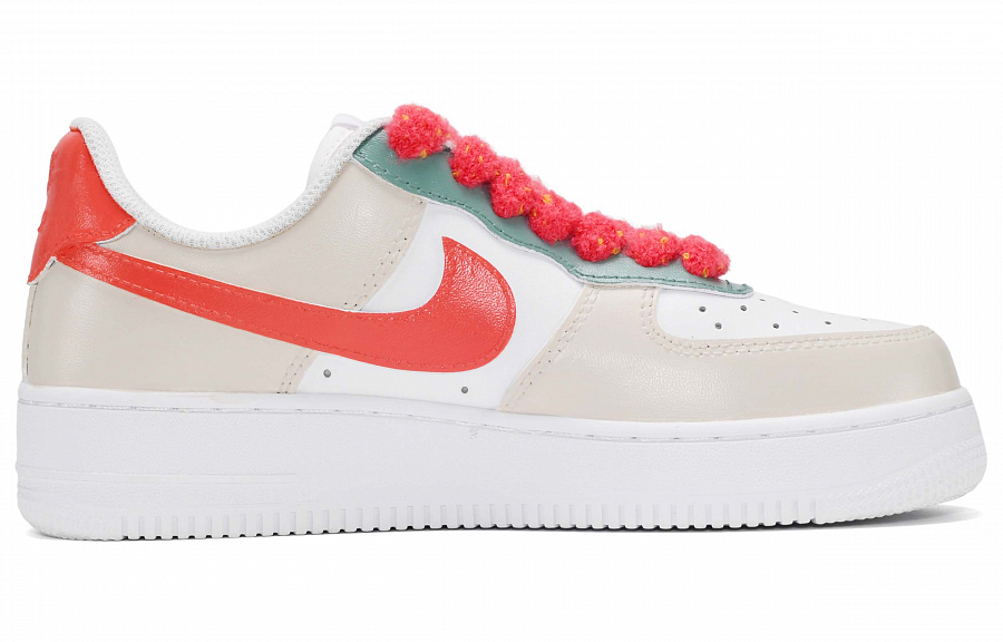 Nike Air Force 1 Slip-Resistant Low-Top Skateboard Shoes Unisex Red White купить в интернет-магазине Yoocart с быстрой доставкой по России.