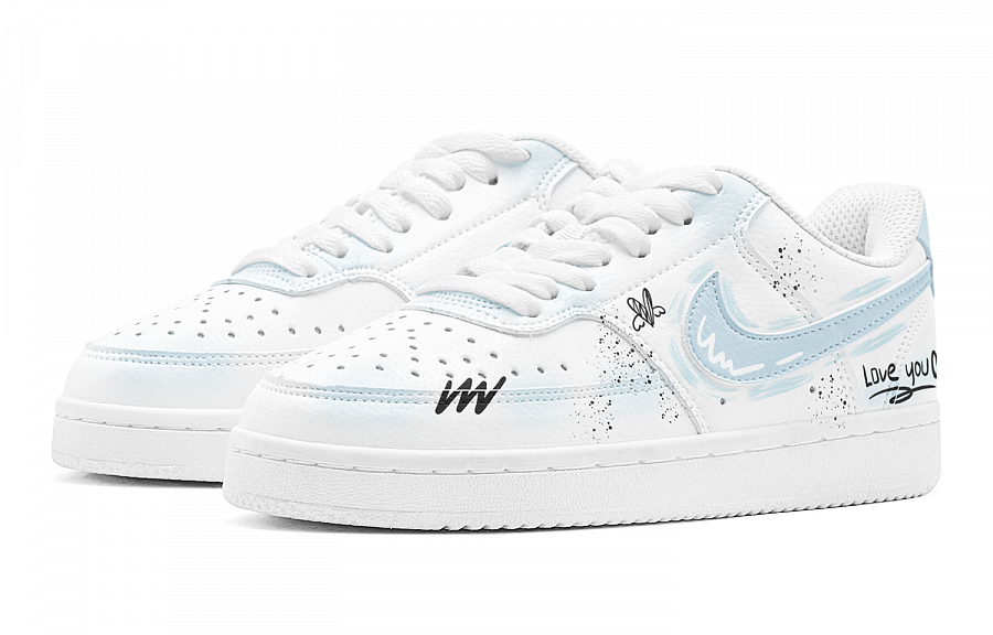 Nike Court Vision 1 Ocean Love Low Top Skateboard Shoes Men's Pink Blue купить в интернет-магазине Yoocart с быстрой доставкой по России.