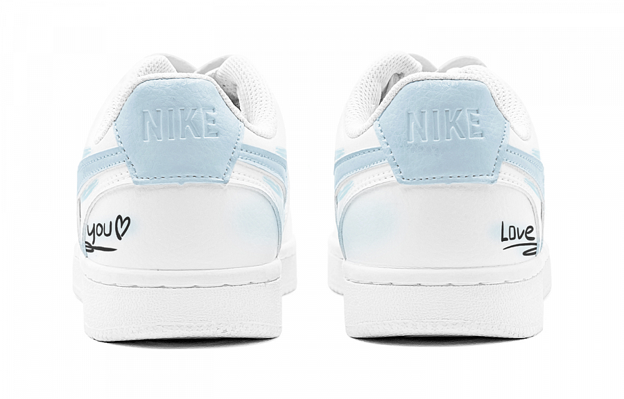 Nike Court Vision 1 Ocean Love Low Top Skateboard Shoes Men's Pink Blue купить в интернет-магазине Yoocart с быстрой доставкой по России.