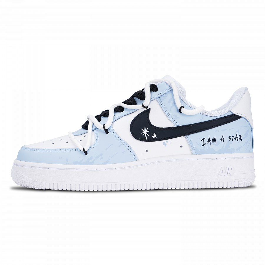 Nike Air Force 1 Blue Dream Abrasion Resistant Low Top Skateboard Shoes Women's Sky Blue купить в интернет-магазине Yoocart с быстрой доставкой по России.