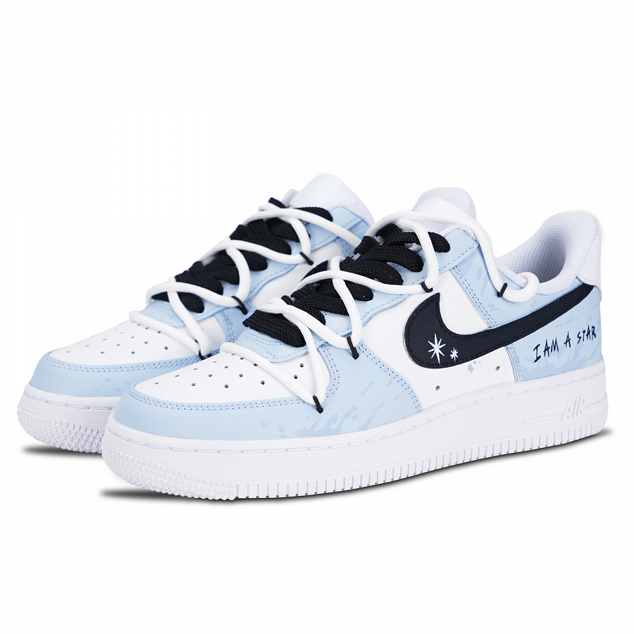 Nike Air Force 1 Blue Dream Abrasion Resistant Low Top Skateboard Shoes Women's Sky Blue купить в интернет-магазине Yoocart с быстрой доставкой по России.