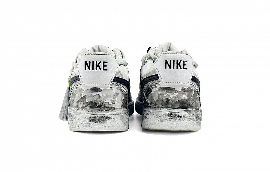 Nike Court Vision 1 Anti-Slip Wear-Resistant Low-Top Skateboard Shoes Unisex White Black купить в интернет-магазине Yoocart с быстрой доставкой по России.