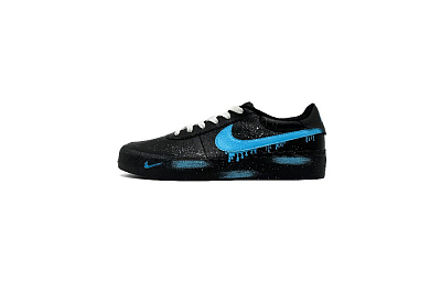 Nike Court Shot Anti Slip Wear Resistant Low Top Skateboard Shoes Men's Black