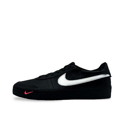 Nike Court Shot Jing Yi Cushioning, Wear Resistant Low Top Skateboard Shoes Men's Black Red