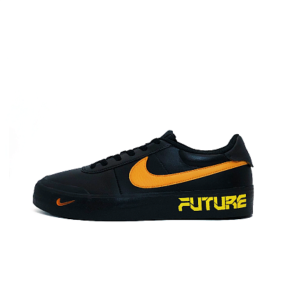 Nike Court Shot Future Anti Slip Wear Resistant Low Top Skateboard Shoes Men's Black Orange