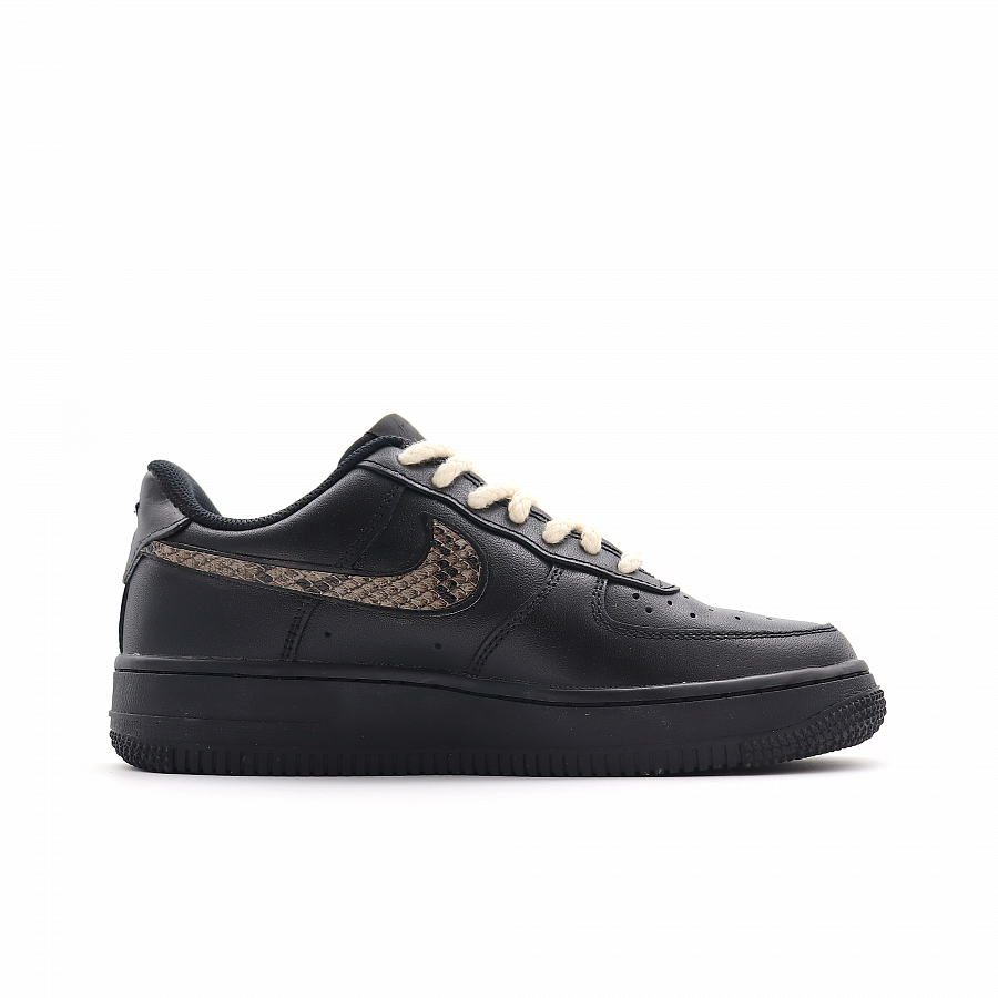 Nike Air Force 1 Abrasion-Resistant Slip-Resistant Low-Top Skateboard Shoes Unisex Black Gold купить в интернет-магазине Yoocart с быстрой доставкой по России.