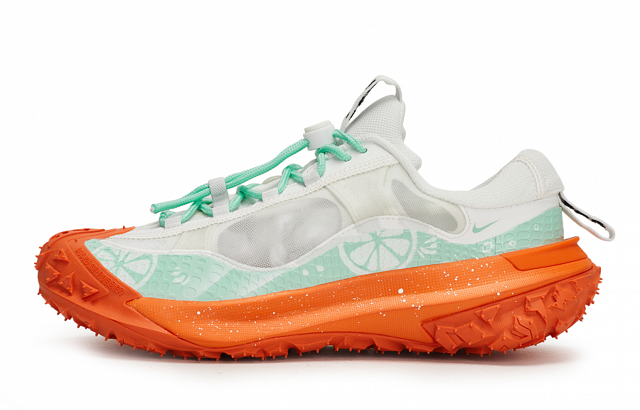 Nike ACG Mountain Fly 2 Orange Soda Abrasion Resistant Low Top Hiking Shoes Men's White Orange Cyan купить в интернет-магазине Yoocart с быстрой доставкой по России.