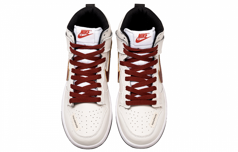 Nike Dunk Anti Slip Wear Resistant High Top Skateboard Shoes Women's White Red купить в интернет-магазине Yoocart с быстрой доставкой по России.