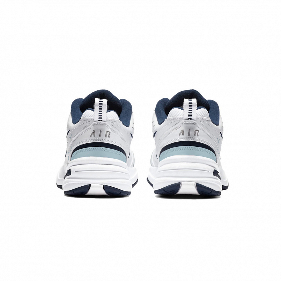 Nike Air Monarch 4 Spring Letter Innovative Manufacturing Slip Resistant Low Top Chunky Sneakers Unisex White Blue купить в интернет-магазине Yoocart с быстрой доставкой по России.
